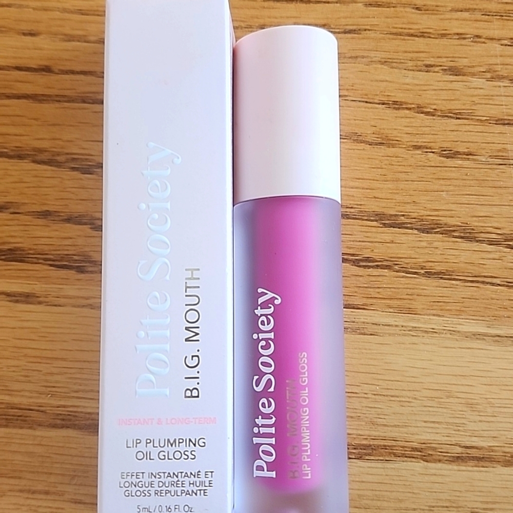 Polite Society Big Mouth Lip Plumping Oil Gloss